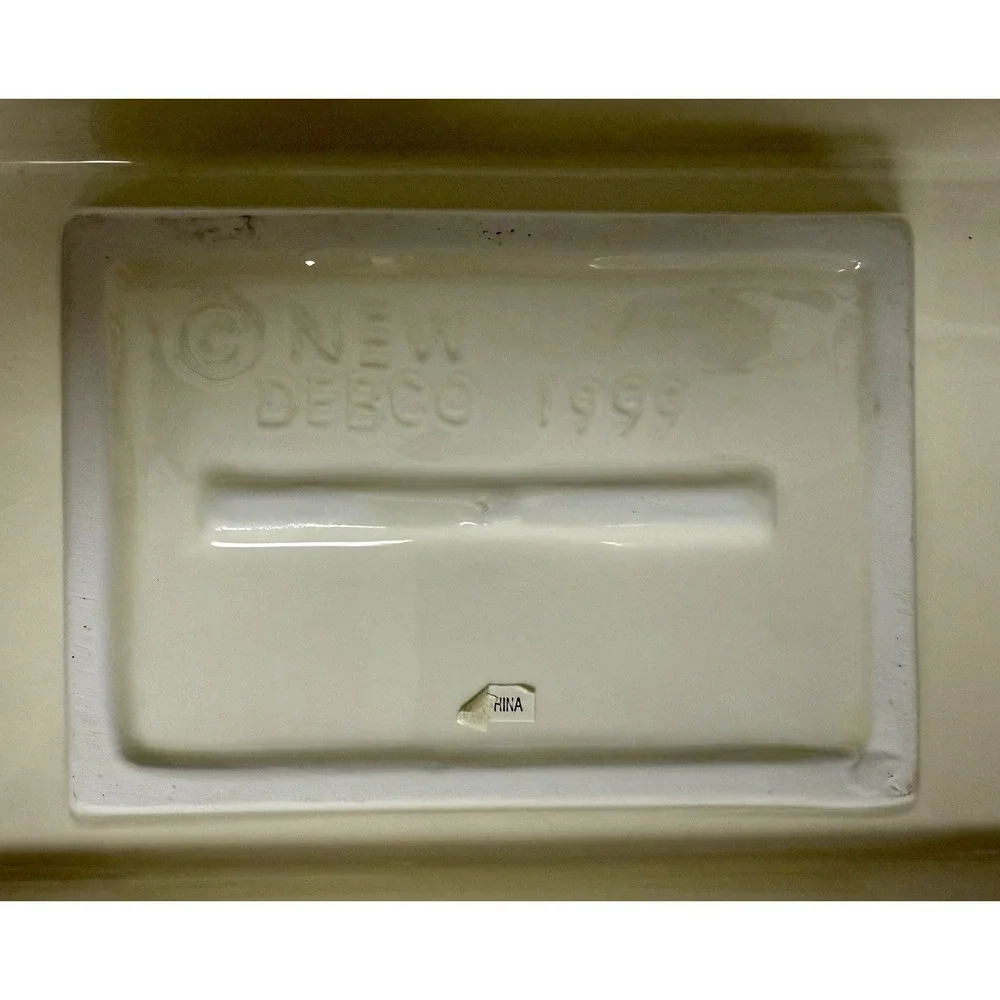 Rare VTG  1999 Debco Floral Ceramic 5 Bowl Serving Tray Platter Set Unused